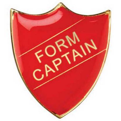 Picture of School Shield Badge (Form Captain) Red