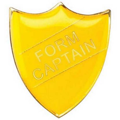 Picture of School Shield Badge (Form Captain) Yellow
