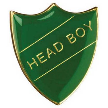 Picture of School Shield Badge (Head Boy) Green