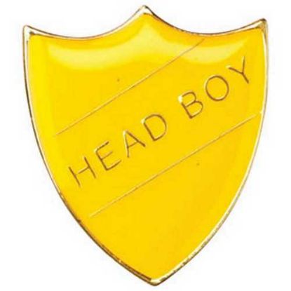Picture of School Shield Badge (Head Boy) Yellow