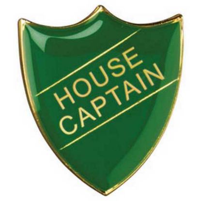 Picture of School Shield Badge (House Captain) Green