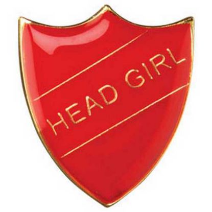 Picture of School Shield Badge (Head Girl) Red