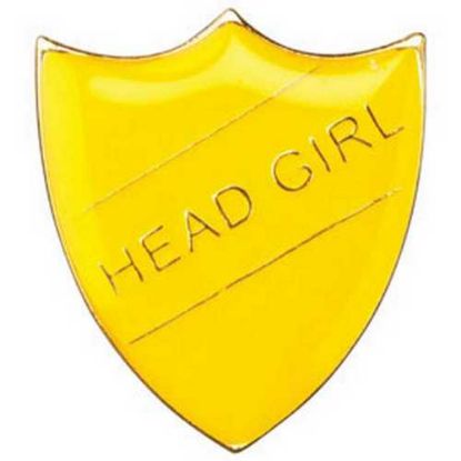Picture of School Shield Badge (Head Girl) Yellow