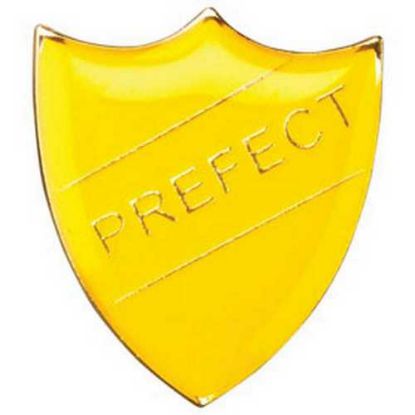 Picture of School Shield Badge (Prefect) Yellow