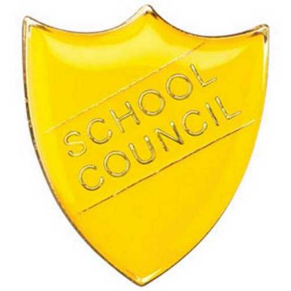 Picture of School Shield Badge (School Council) Yellow