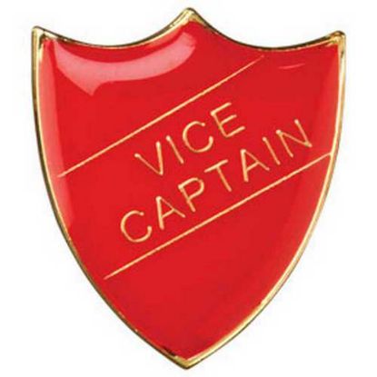 Picture of School Shield Badge (Vice Captain) Red
