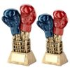 Picture of Brz|gold|red|blue Boxing Gloves Star Burst With Ring Base With Plate - 6.5in