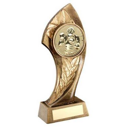 Picture of Brz~gold Twisted Leaf With Boxing Insert And Plate