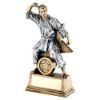 Picture of Brz|gold|pew Male Martial Arts Figure With Star Backing And Plate (1in Cen) - 6"