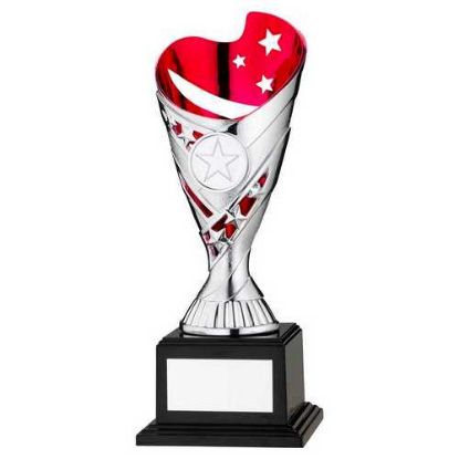 Picture of Silver~pink Plastic Sabre Cup Assembled On Base (1in Cen)