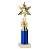Picture of Gold|blue Dance|gym Star Figure Assembled On Marble - (1" Cen|3" Tube) 10in