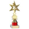 Picture of Gold|red Dance|gym Star Figure Assembled On Marble - (1" Cen|1" Tube) 8in