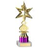 Picture of Gold|purple Dance|gym Star Figure Assembled On Marble - (1" Cen|1" Tube) 8in