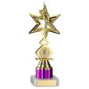 Picture of Gold|purple Dance|gym Star Figure Assembled On Marble - (1" Cen|1" Tube) 8in