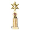 Picture of Gold Dance|gym Star Figure Assembled On Marble - (1" Cen|3" Tube) 10in