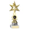 Picture of Gold|white Dance|gym Star Figure Assembled On Marble - (1" Cen|1" Tube) 8in