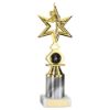 Picture of Gold|white Dance|gym Star Figure Assembled On Marble - (1" Cen|2" Tube) 9in