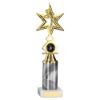 Picture of Gold|white Dance|gym Star Figure Assembled On Marble - (1" Cen|3" Tube) 10in