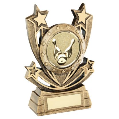 Picture of Brz|Gold Shooting Star Series With Ten Pin Insert And Plate - 6.75in