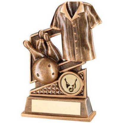 Picture of Brz~gold Ten Pin Diamond Series With Plate (1in Centre)