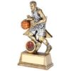 Picture of Brz|pew|orange Male Basketball Figure With Star Back With Plate (1in Cen) - 7"