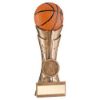Picture of Brz|pew|orange Basketball On Fluted Flatback With Plate (1in Centre) - 5in