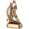Picture of Brz|gold Female Basketball Geo Figure With Plate - 8in