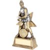 Picture of Brz|pew|white Female Netball Figure With Star Back With Plate (1in Cen) - 6in