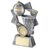 Picture of Pew|Gold Netball Star Spiral With Plate (1in Centre) - 4.25in
