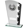 Picture of Jade|blk|silv Glass Plaque With Silv|blk Trim Trophy (1in Centre) - 7.25in
