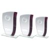 Picture of Jade Glass With Claret|silver Marble Detail And Hockey Insert With Plate - 7.25"