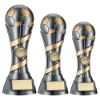 Picture of Gunmetal Grey|gold Filled Plastic Football Column With Plate (1in Cen) - 7.5in