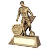 Picture of Brz|gold Male Football Mini Figure With Plate (1in Centre) - 4.75in