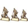Picture of Brz|gold Male Football Mini Figure With Plate (1in Centre) - 4.75in