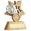 Picture of Brz|pew|gold Multi Star Football With Plate   (1in Centre) - 3.5in