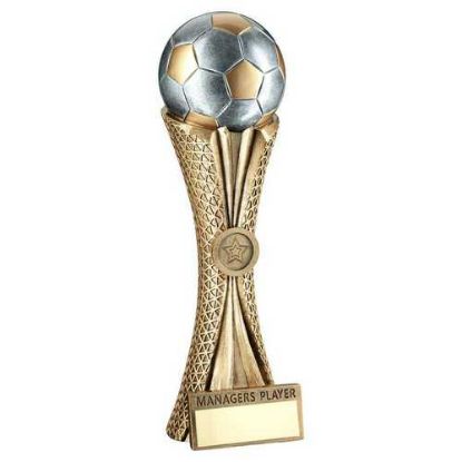 Picture of Bz~pw~g Football On Tri Mesh Column With Plate (1in Cen) Managers Player