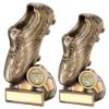 Picture of Brz|gold Football Boot On Half Ball Base With Plate (1in Centre) - 6.5in