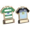 Picture of Brz|gold Resin Football Shirt Plaque With Plate - (Shirt D) 5in