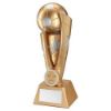 Picture of Gold|silver Football Column With Plate (1in Centre) - 10in
