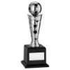 Picture of Silver|black Plastic Football Figure On Base - 8.5in