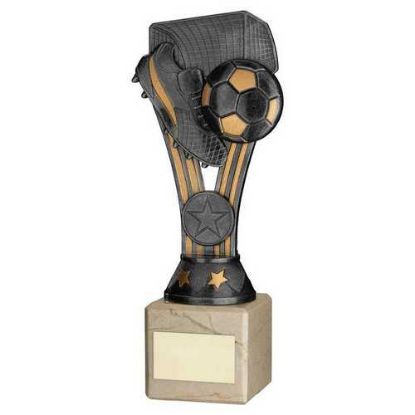 Picture of Pewter~gold Plastic Wembley Figure On Cream Marble Trophy