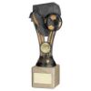 Picture of Pewter|gold Plastic Wembley Figure On Cream Marble Trophy - (1in Cen) - 8in