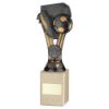 Picture of Pewter|gold Plastic Wembley Figure On Cream Marble Trophy - (1in Cen) - 9in