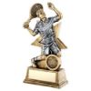 Picture of Brz|gold|pew Male Tennis Figure With Star Backing With Plate (1in Centre) - 6in