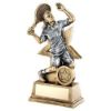 Picture of Brz|gold|pew Female Tennis Figure With Star Backing With Plate (1in Centre) - 6"