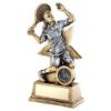 Picture of Brz|gold|pew Female Tennis Figure With Star Backing With Plate (1in Centre) - 6"