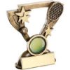 Picture of Brz|gold Tennis Mini Cup With Plate (1in Centre) - 3.75in