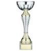 Picture of Silv|gold Spiro Trophy Cup With Plate - 9.5in