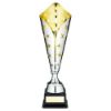 Picture of Silver|gold Metal Star Trophy Cup With Plate - 17.5in