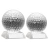 Picture of Clear Glass Golf Ball With Plate - 3.75in